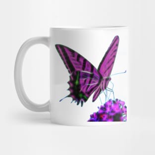 Pink Butterfly T-shirt Mug